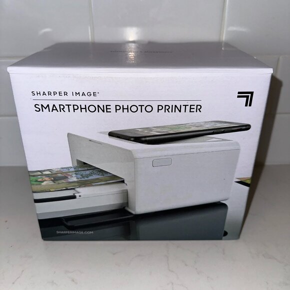 NIB! Sharper Image Smartphone Photo Printer - Picture 1 of 4